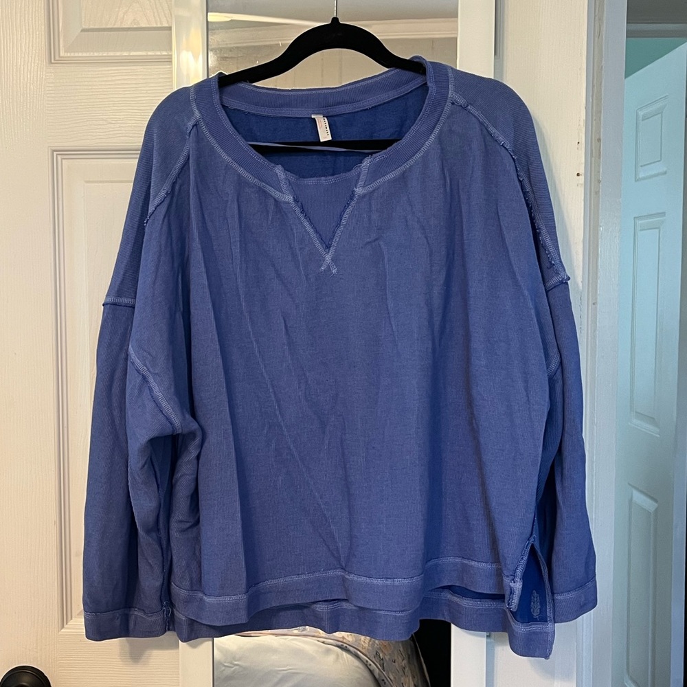 Periwinkle free people sweater - size small, gently used!